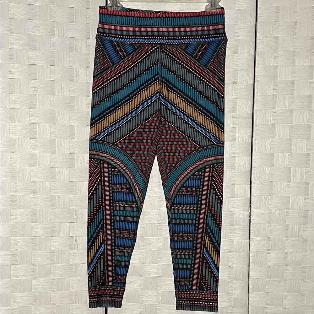 Evolution and Creation Multicolor Geometric Leggings